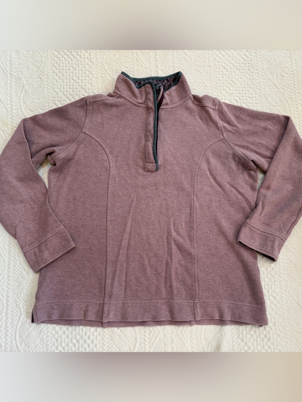 Orvis Quarter Zip Pullover Purple Sweater Women’s Size Small S Purple